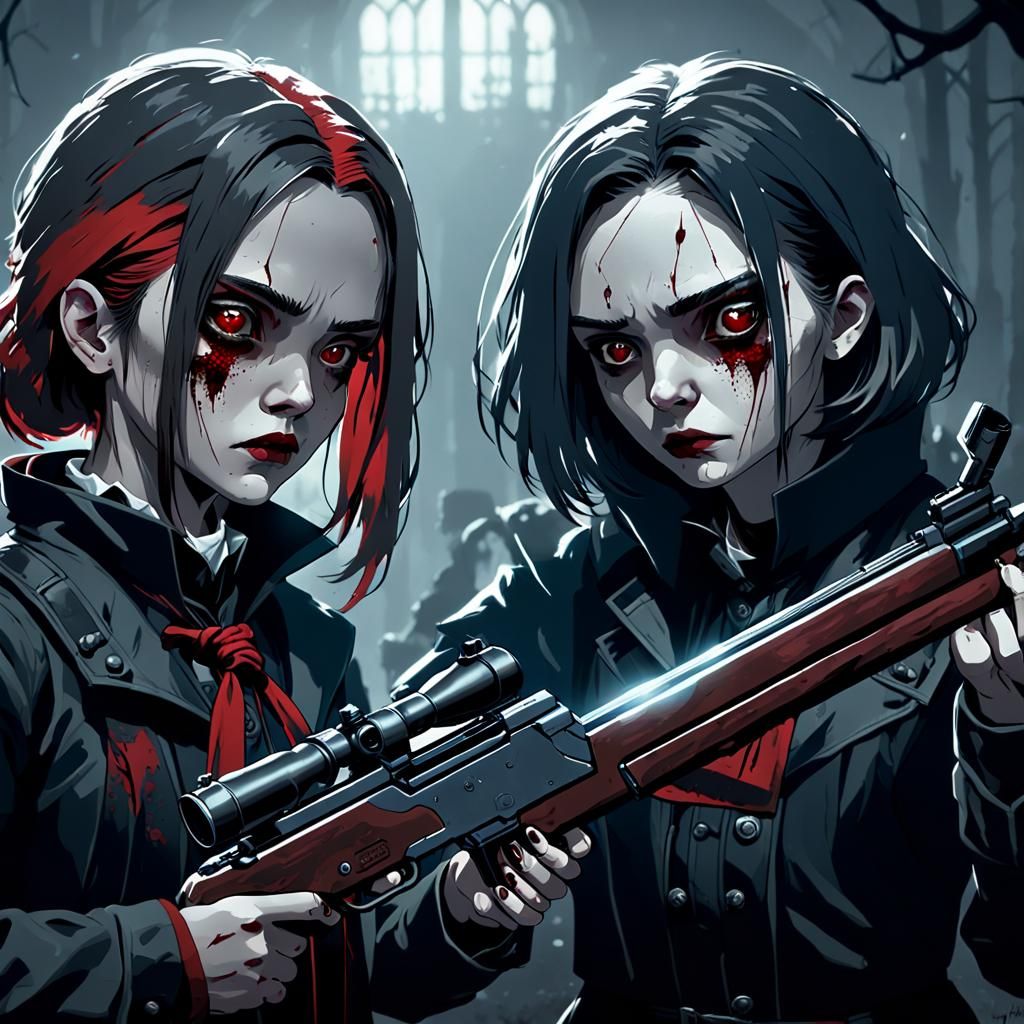 Gothic Hunter: A Dark Fantasy Concept Art