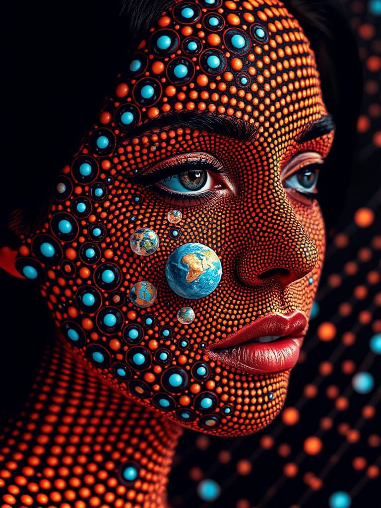 Planetary Woman: A Geometric Optical Illusion
