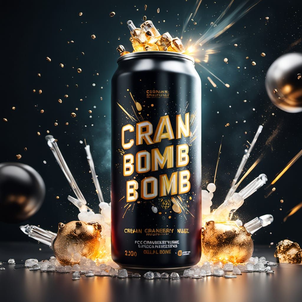 Explosive Cranberry Drink: The Icy "Cran Bomb"