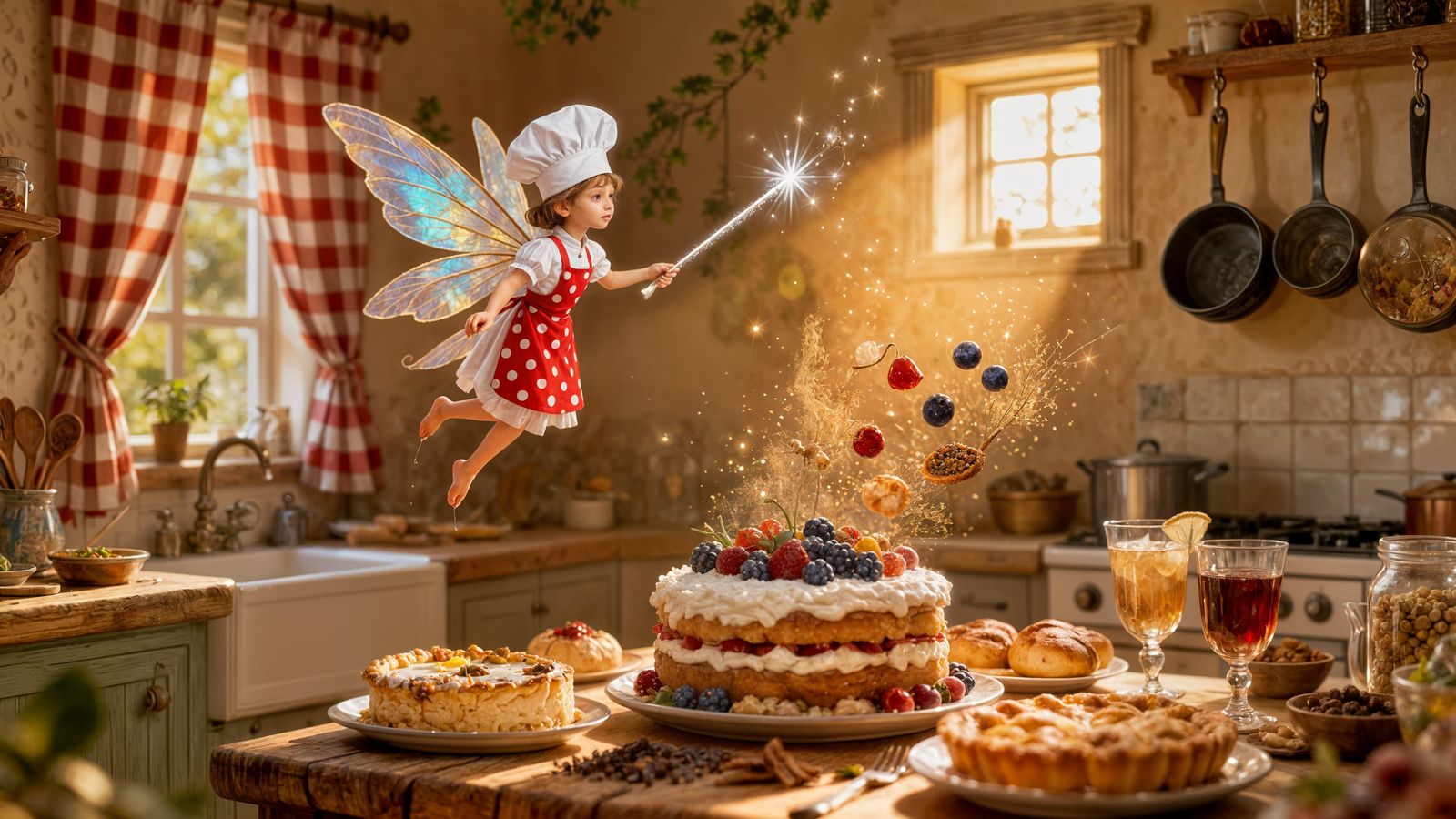 Fairy Chef Creates Magical Feast in Surreal Kitchen