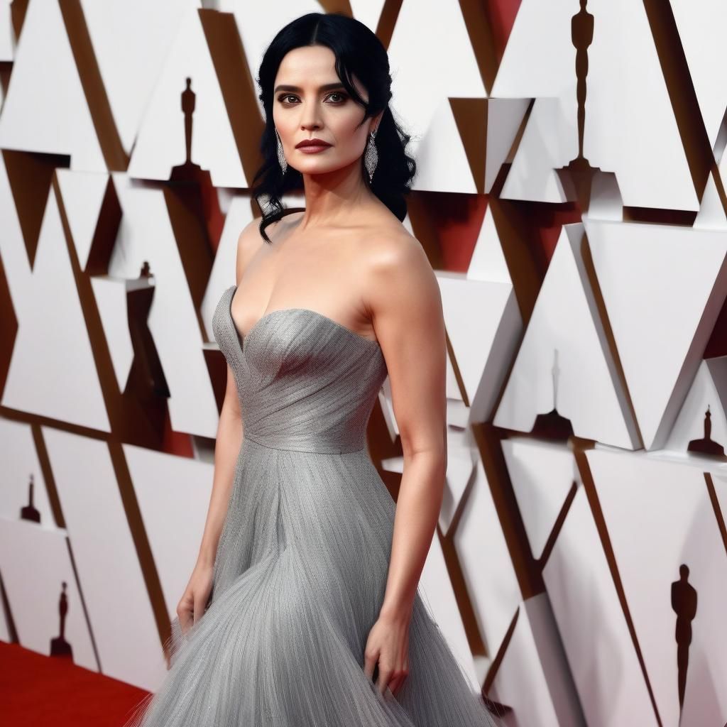 Glamorous Actress on the Red Carpet