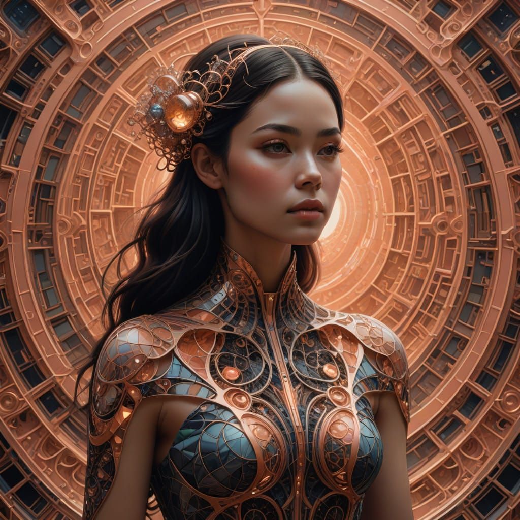 Fractal Goddess in 8K Beauty