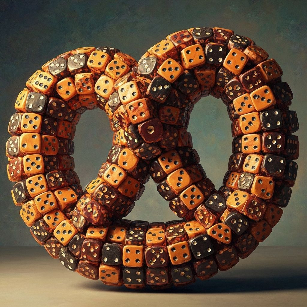 Dice Pretzel Inspired by Classical Masters