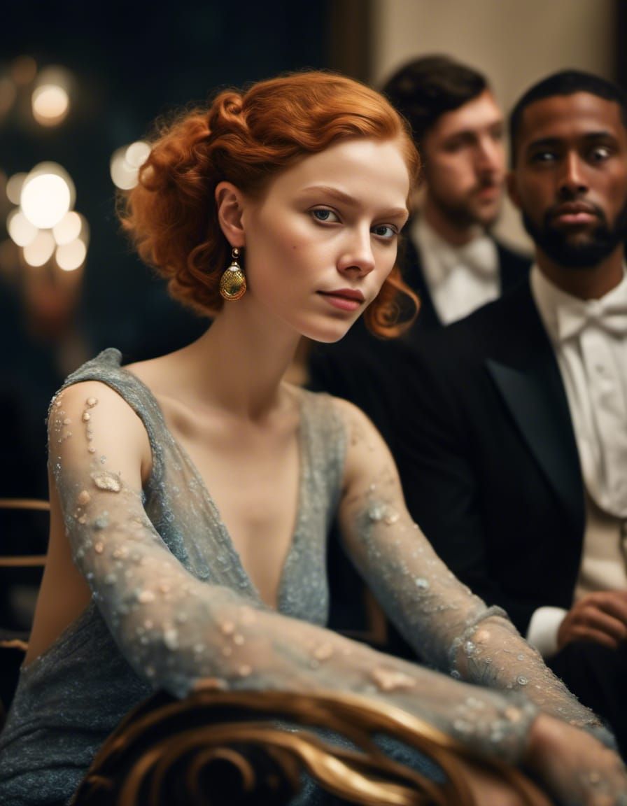 Art History Characters Party in Hyperrealism