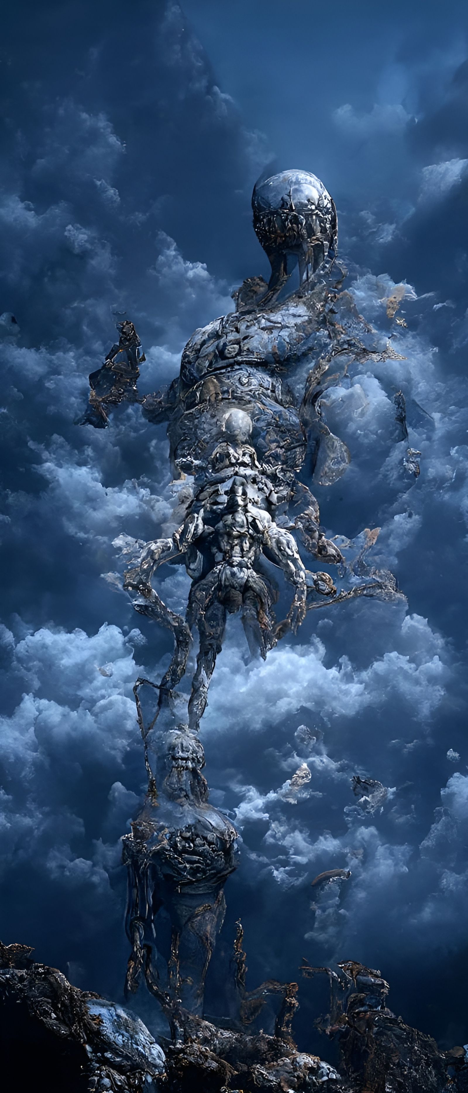 God of Time, Death, and Destruction in 3D