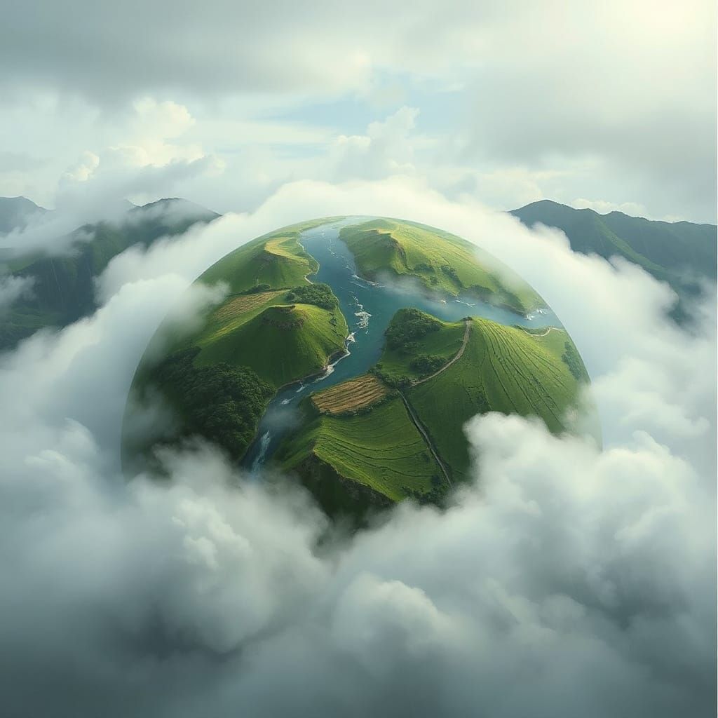 Earth in Gentle Rain: Animated Dreamscape