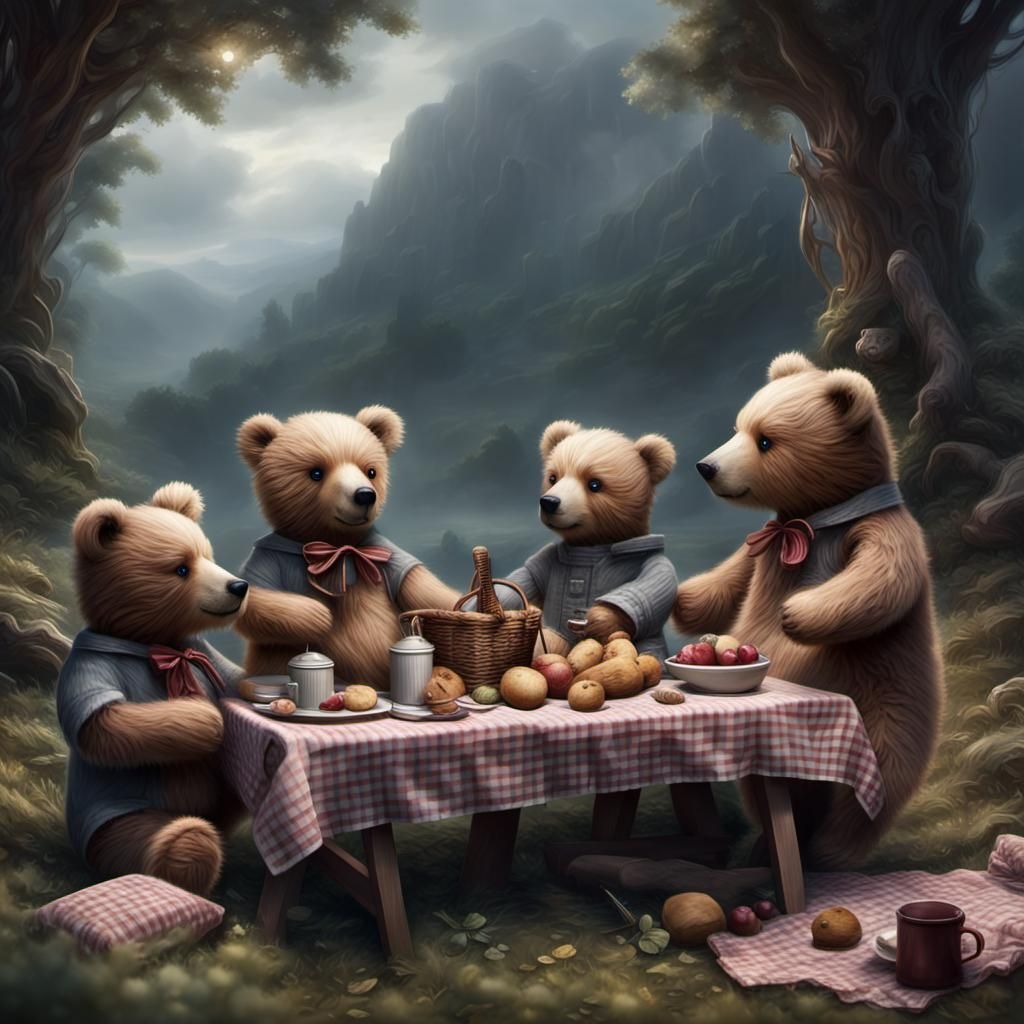 Teddy Bears Picnic: Epic Digital Matte Painting