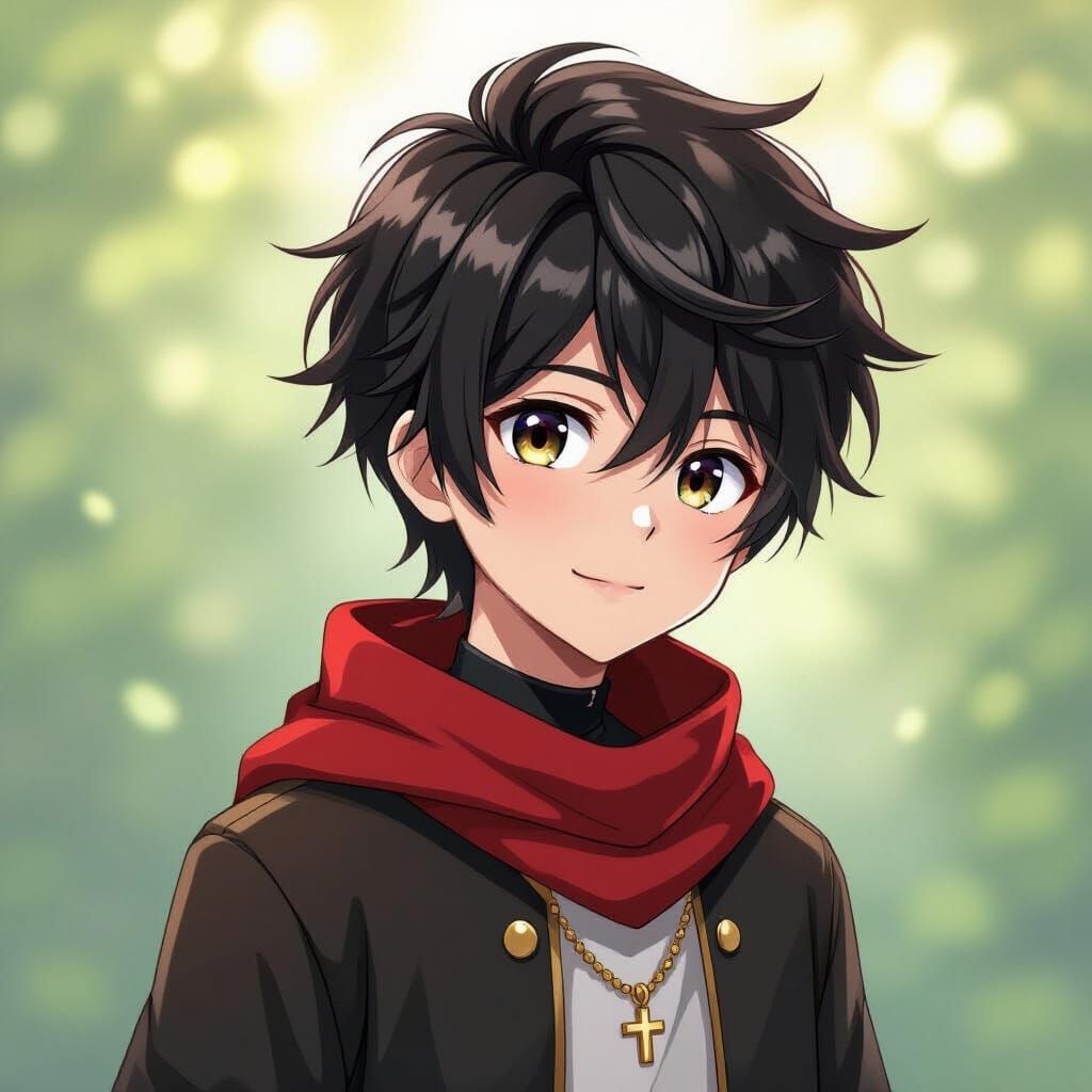 Proud Robin Anime Boy Character