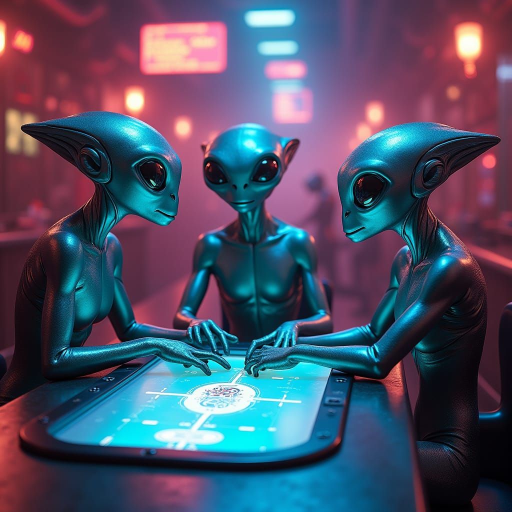 Aliens Engage in High-Stakes Intergalactic Poker in a Futuri...