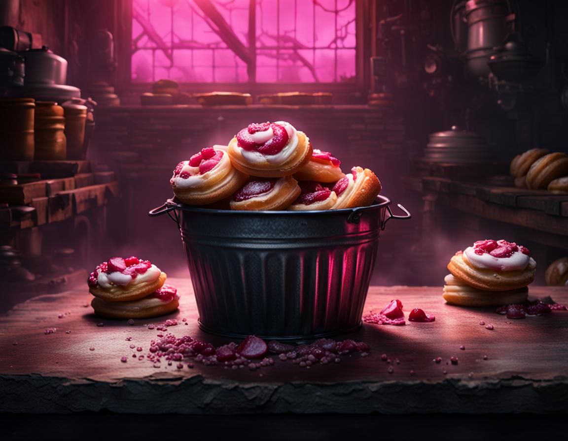 Sinister Danish Pastry in Apocalyptic Setting