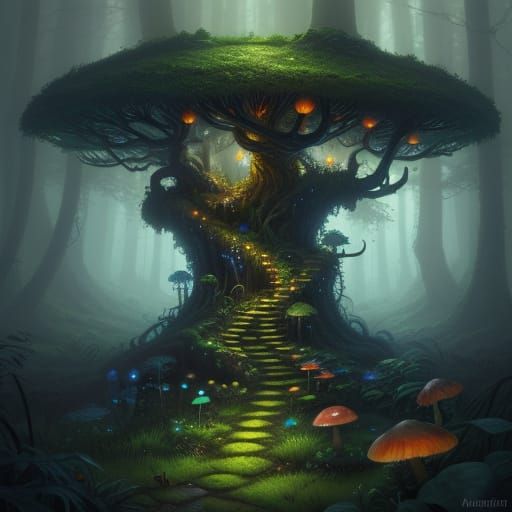 Glowing Plants in Hidden, Mystical Places