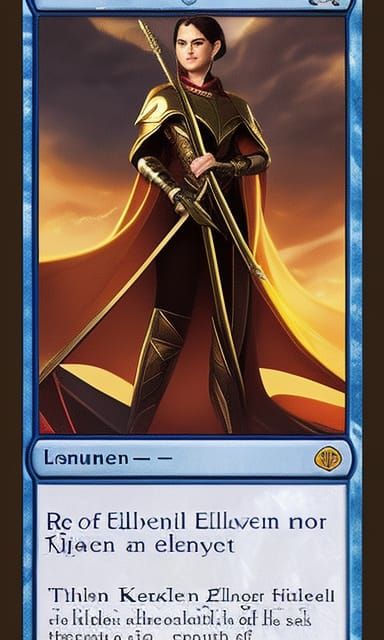 Elven Ruler Portrait in Hyperdetailed Digital Art