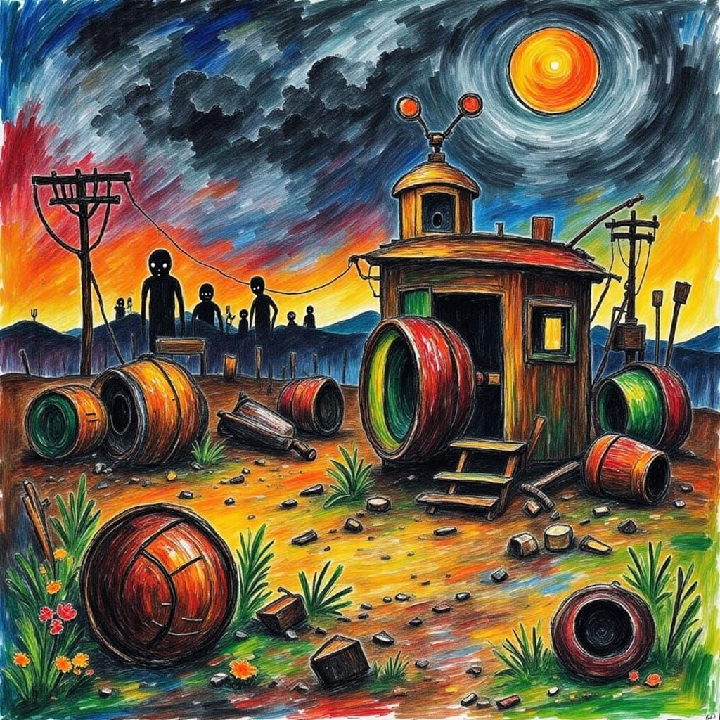 Rough Diamond in a Frozen, Turbulent Landscape