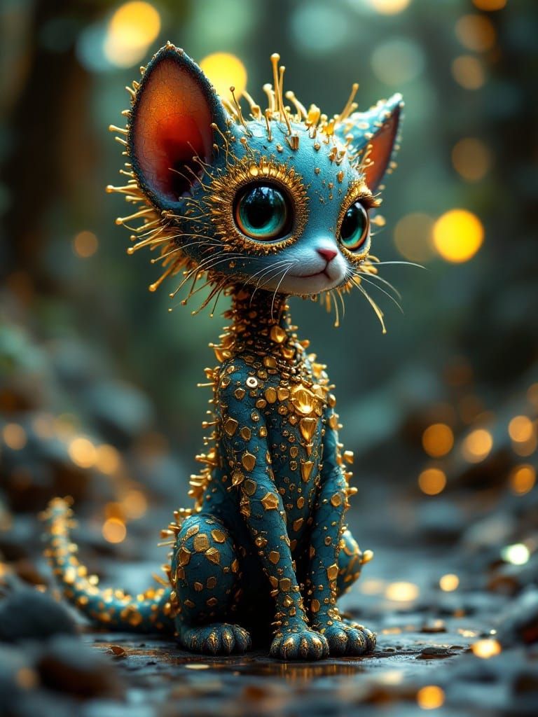 Anthropomorphic Ploidy by Burgundy Turquoise Gold