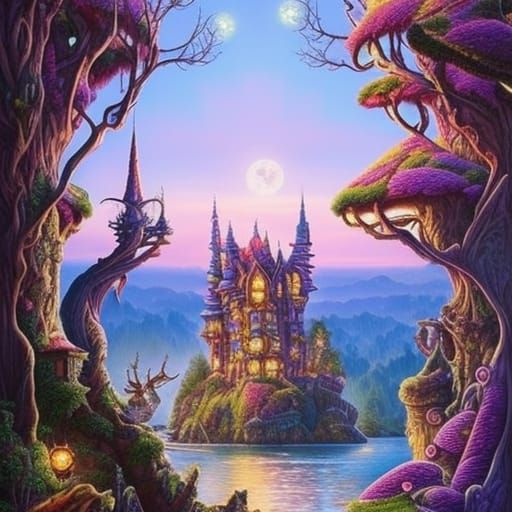 Fairytale Bigfoot Mansion in Northern Forest Metropolis