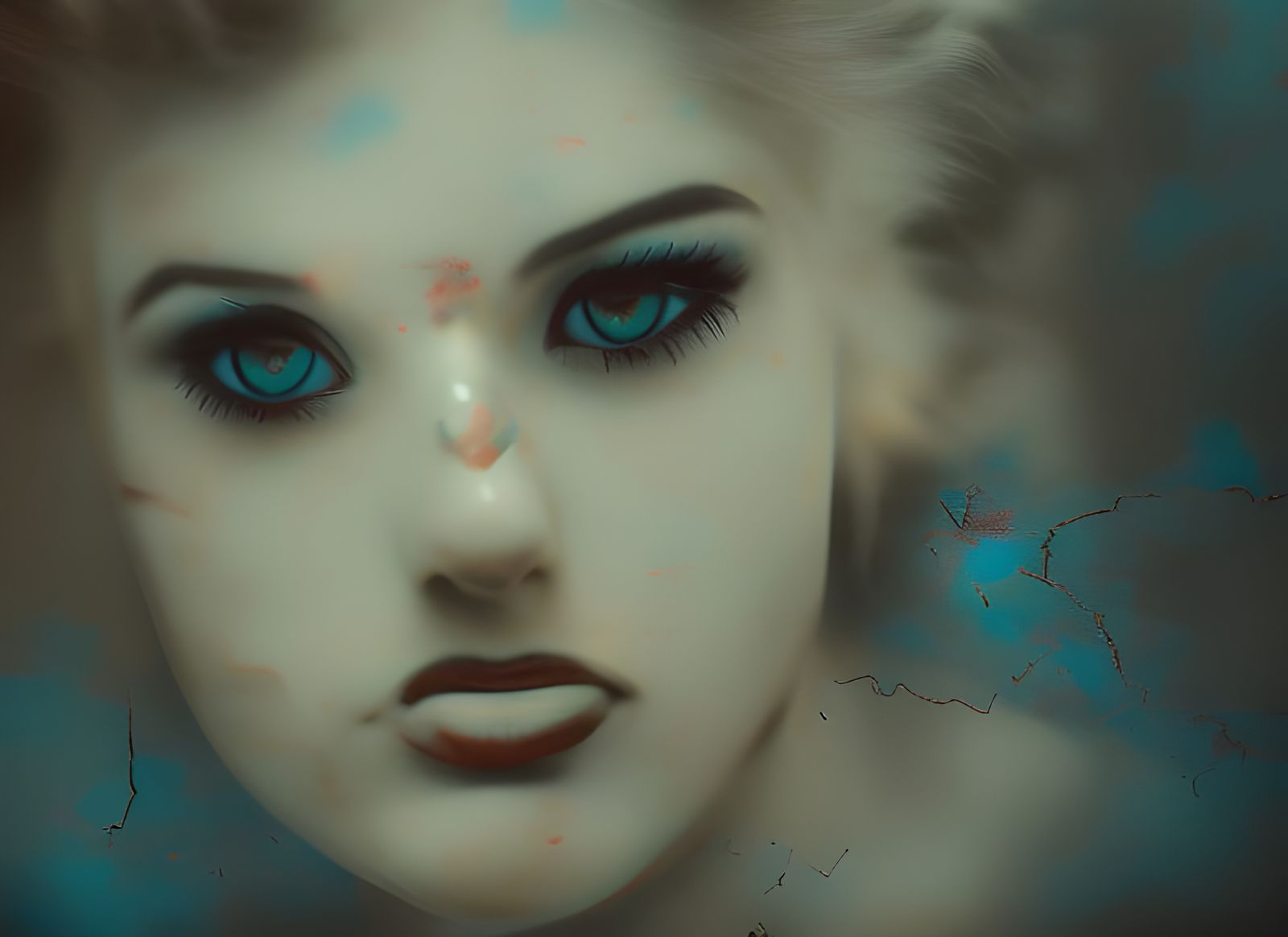 Abstract Triptych: Greek Pottery, Star, Pollock Style