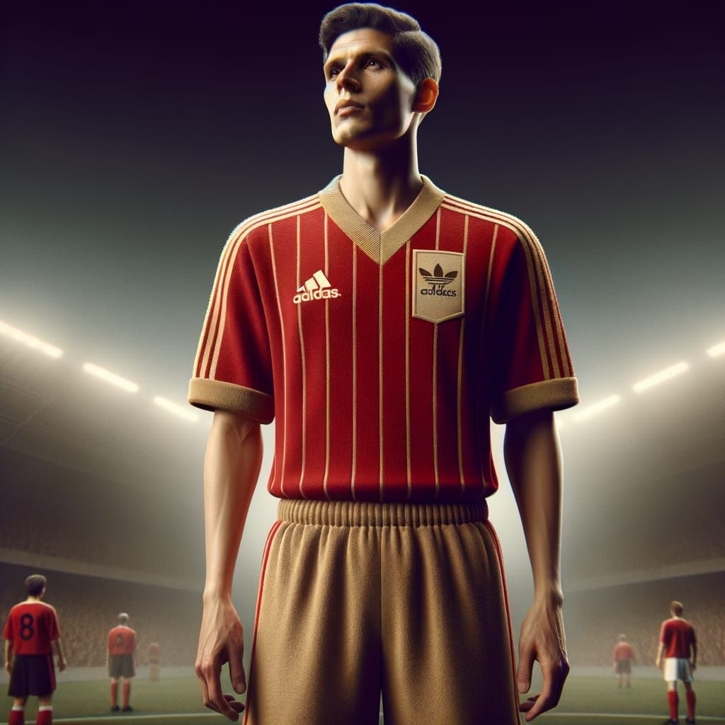 Hyperrealistic Football Film Still with Vintage 35mm Aesthet...