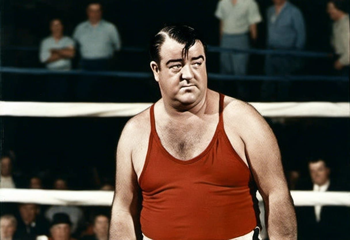 Female Boxer with Cornrows in Olympic Boxing Ring