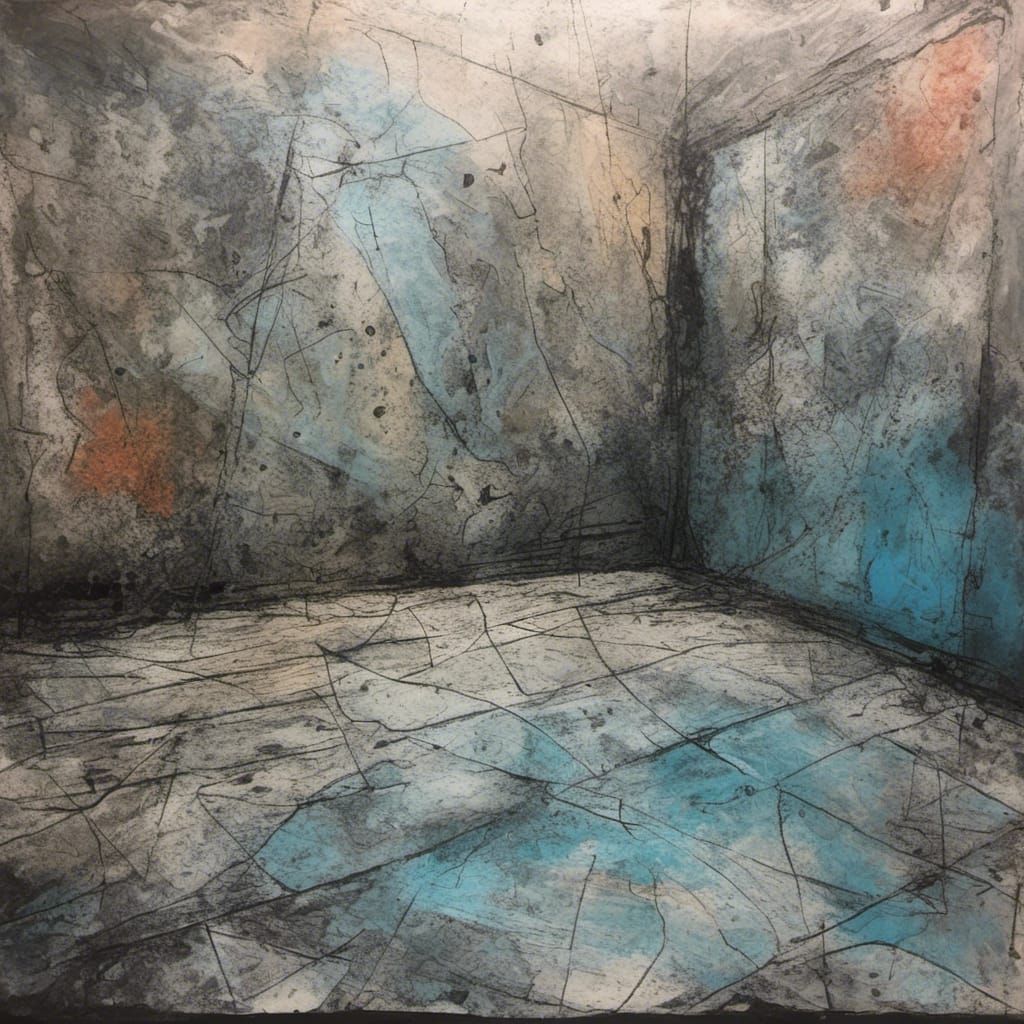 Broken Glass Floor in Dark Academia Style