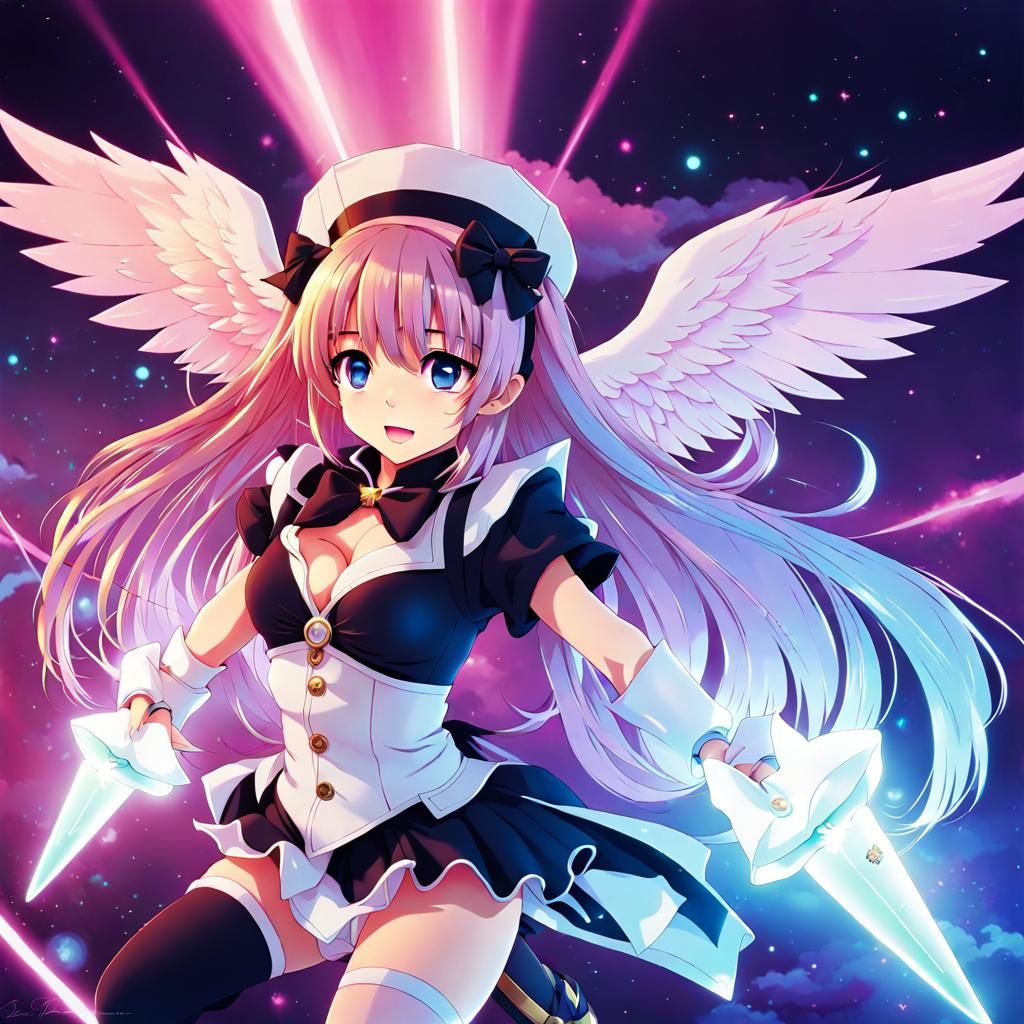 Anime Manga Scan in Cel-Shaded Style