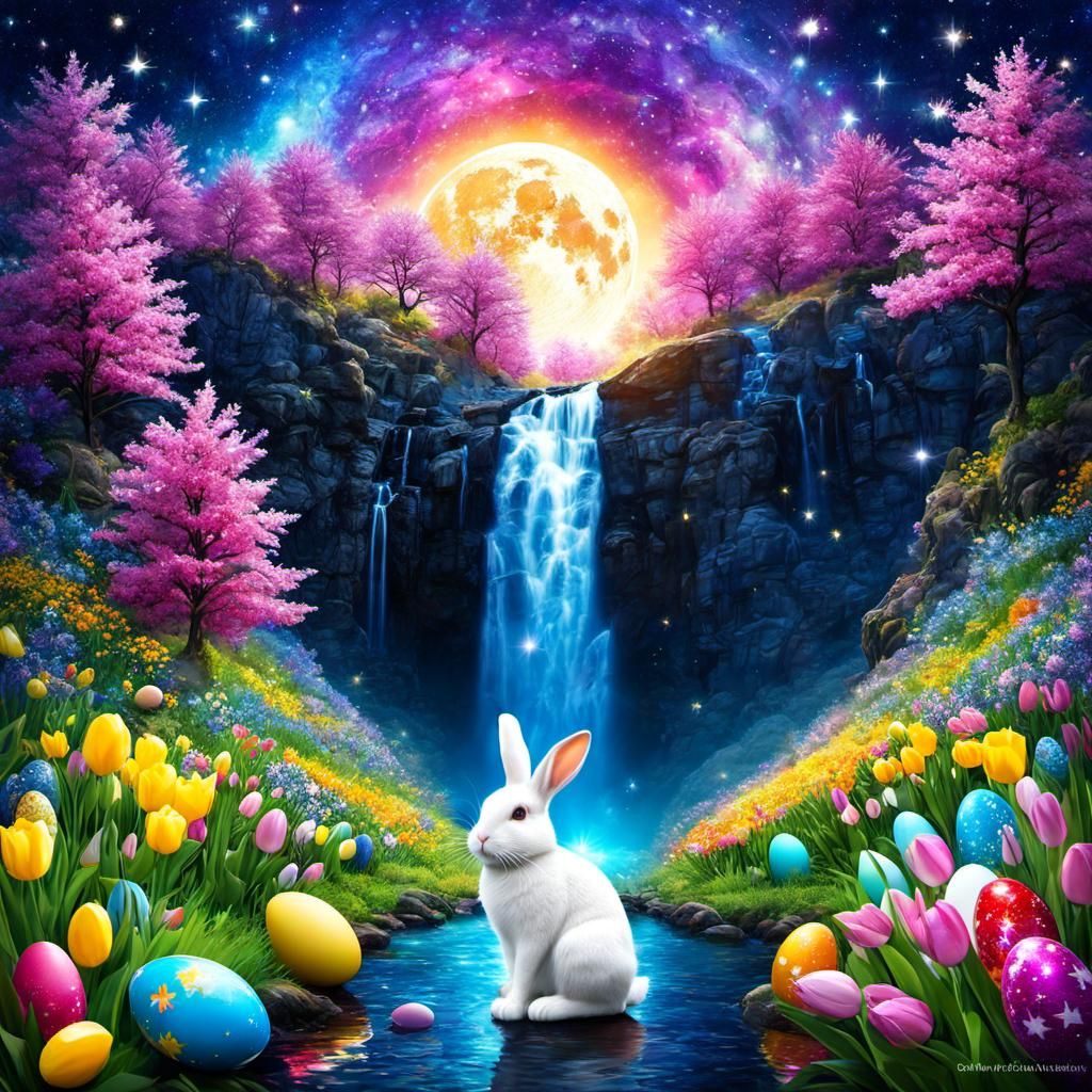 Whimsical Spring Fantasy Galaxy Adventure