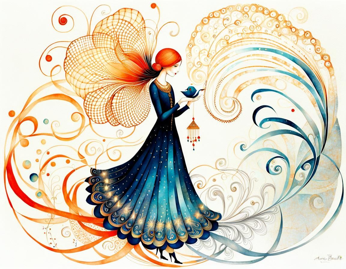 Intricate Zentangle Art Inspired by Balbusso and Bachelier