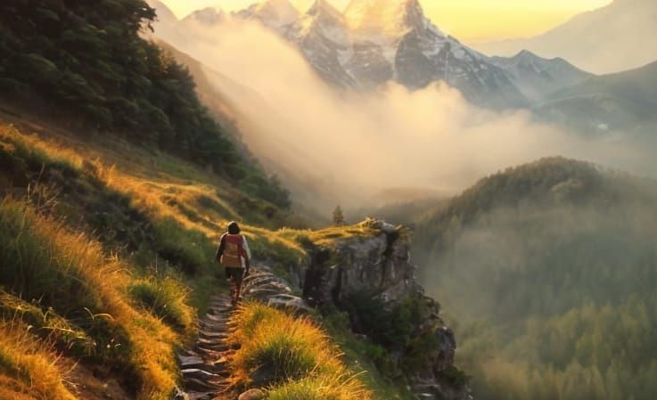 He faced a long climb before he could see the way down