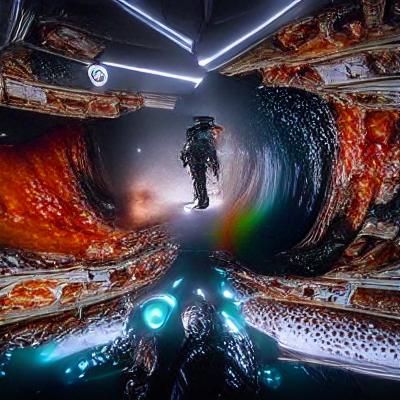 Falling into a Black Hole with Spacecore Style