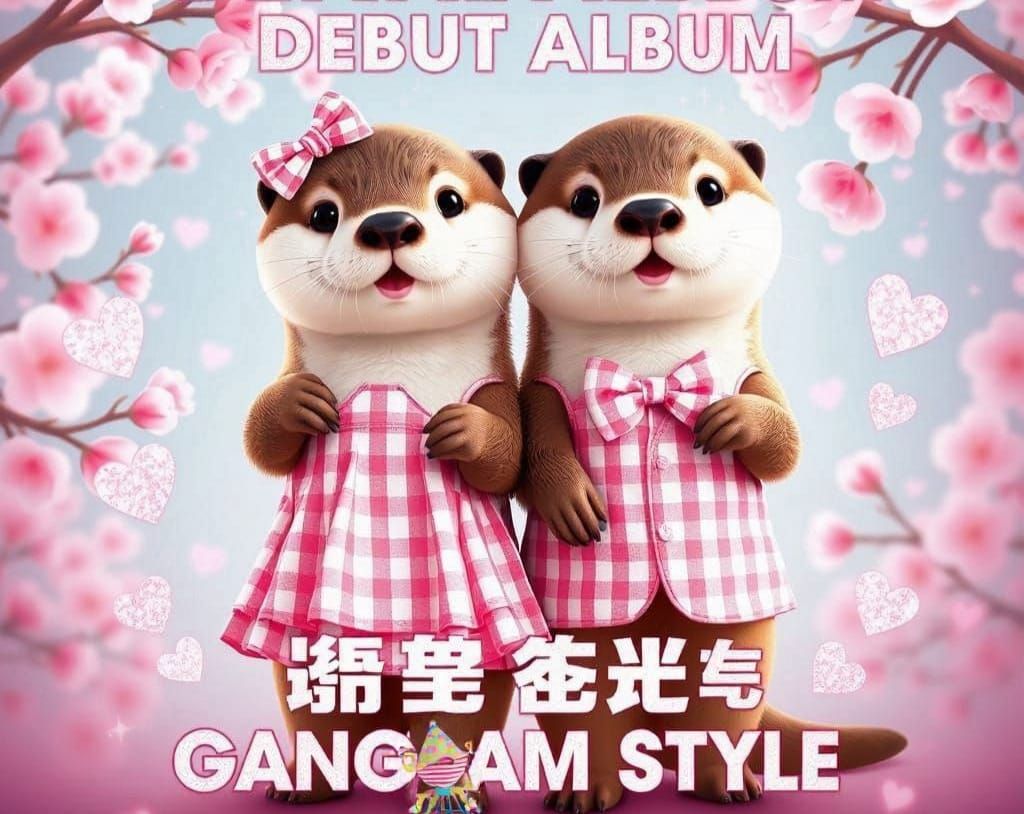 Gingham Gangnam Style otter K-pop