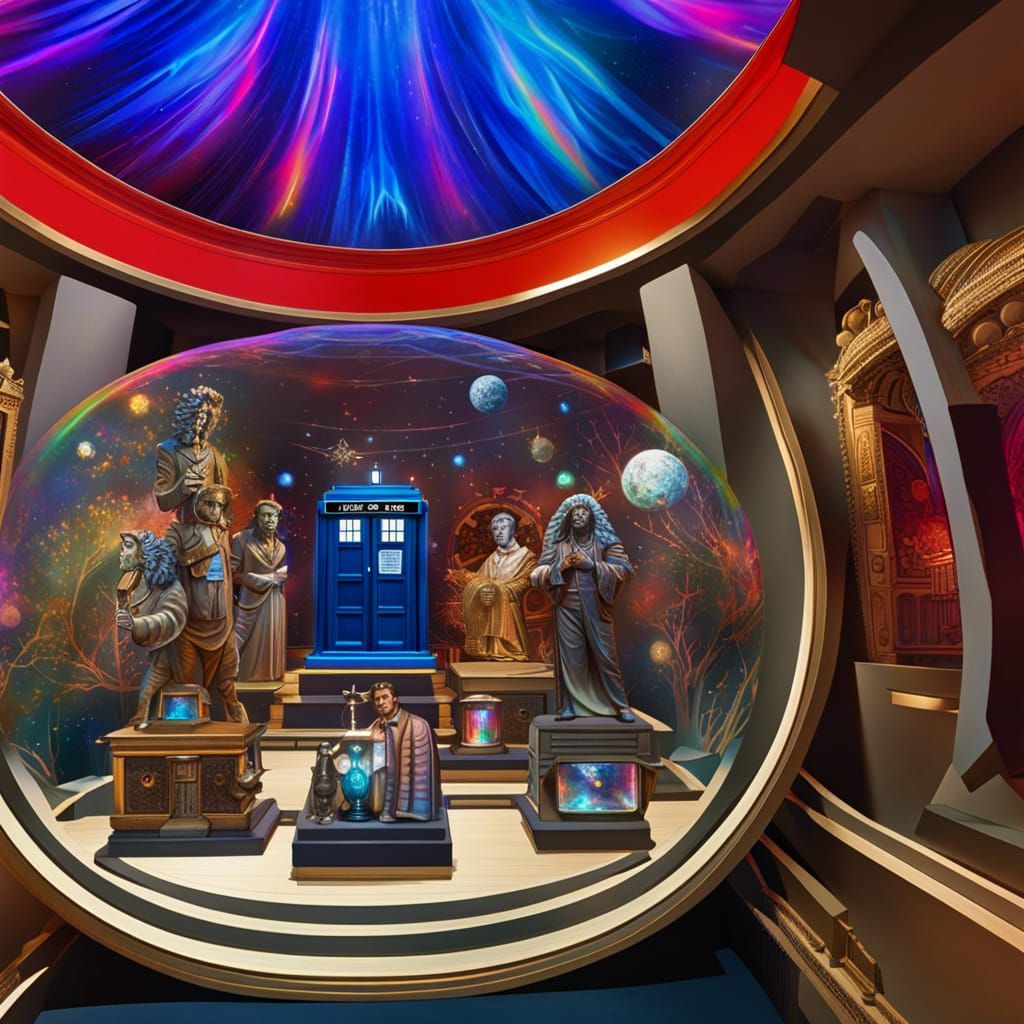 Doctor Who Museum Display by Pablo Amaringo