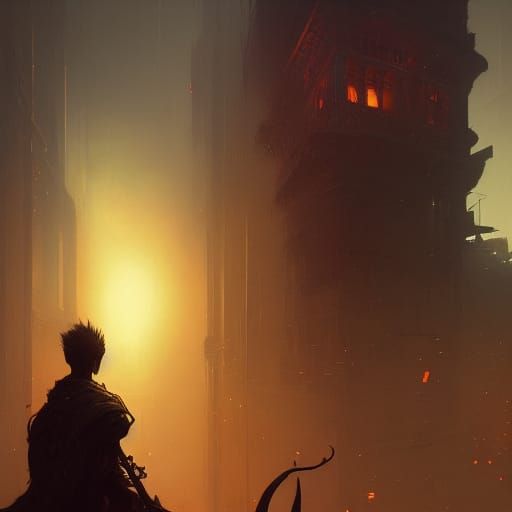 Dark Fantasy Karma Police Concept Art