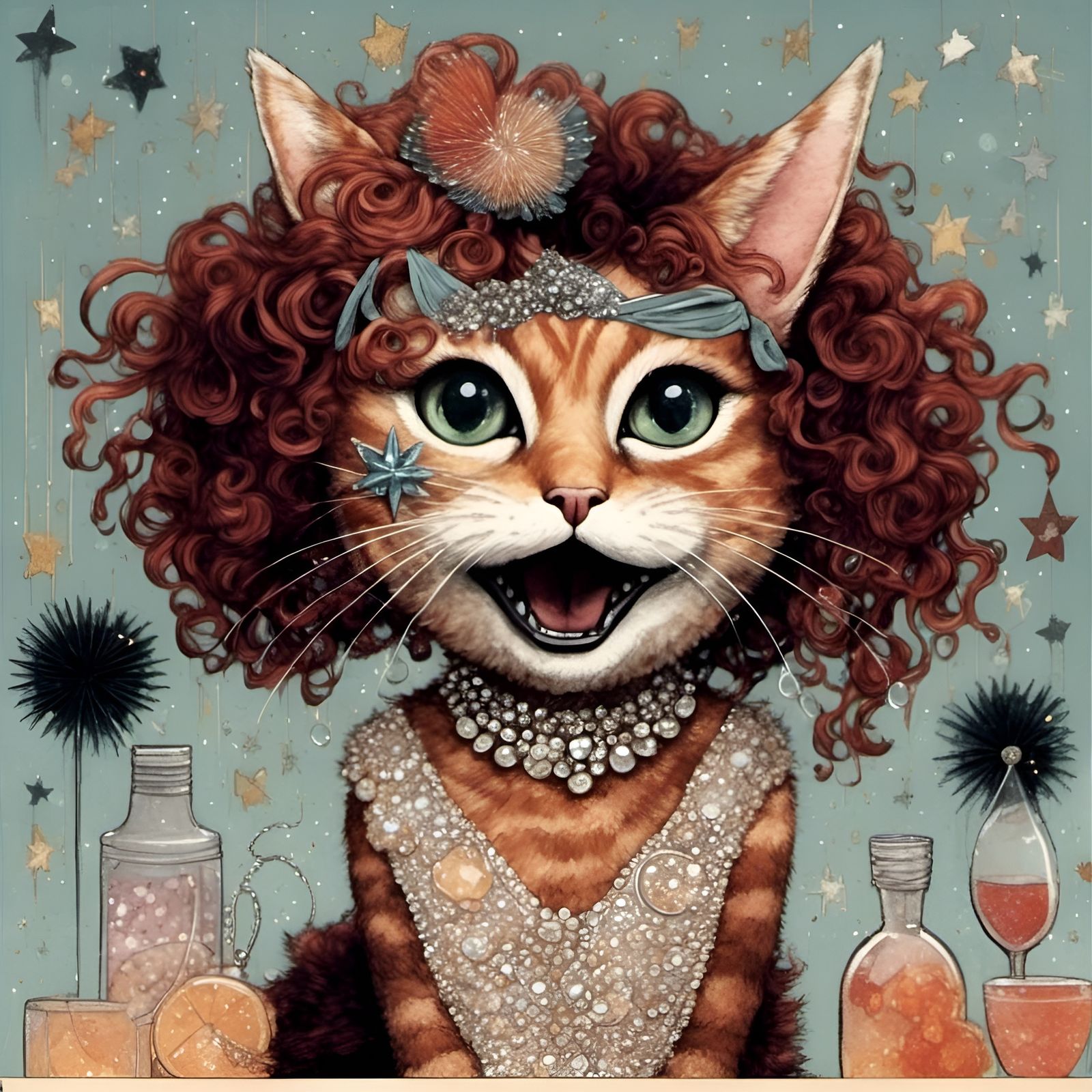 Karaoke singing 🎤😼