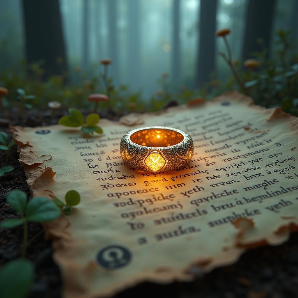 Ethereal Elven Ring in Enchanted Forest
