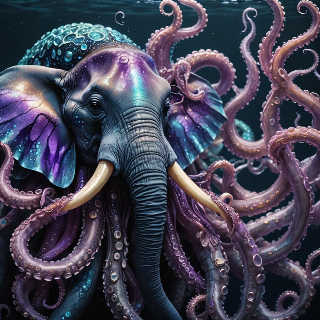 Elephant-Octopus Hybrid Emerges in Hyper-Realistic Digital A...