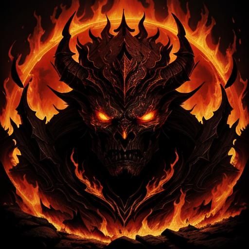 Diablo Spiritborn in Fire: Dark Fantasy Art