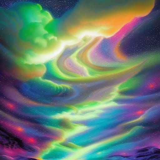 Galactic Spirit in the Sky: HD Fantasy Photography