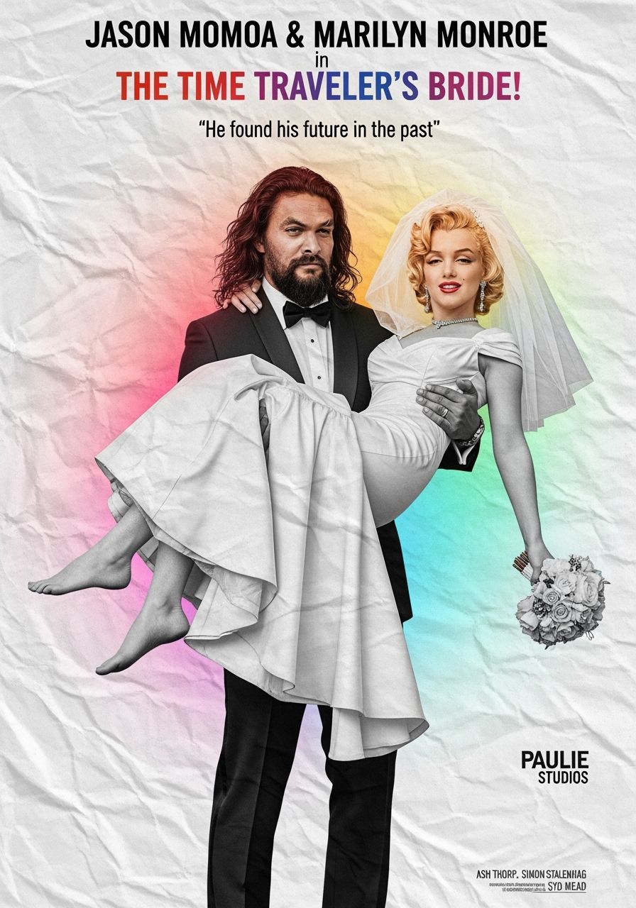 Jason Momoa and Marilyn Monroe: Time Traveler's Bride