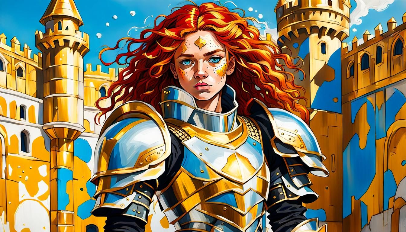 Younge redheaded Female Knight