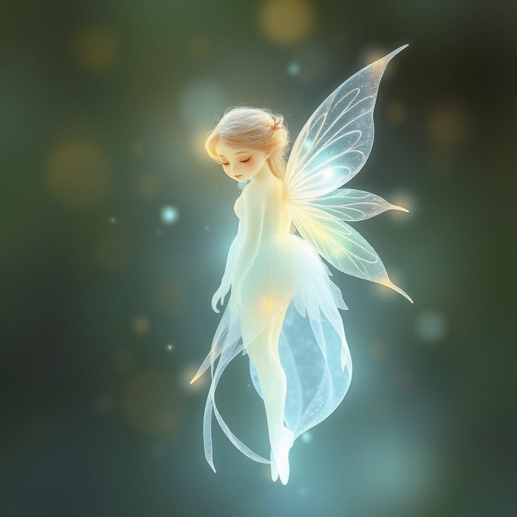 Dreamy Fairy in Ethereal Bloom