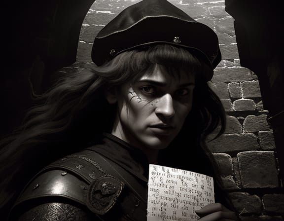 Medieval Boxer Receives Secret Love Letter in Castle Tower