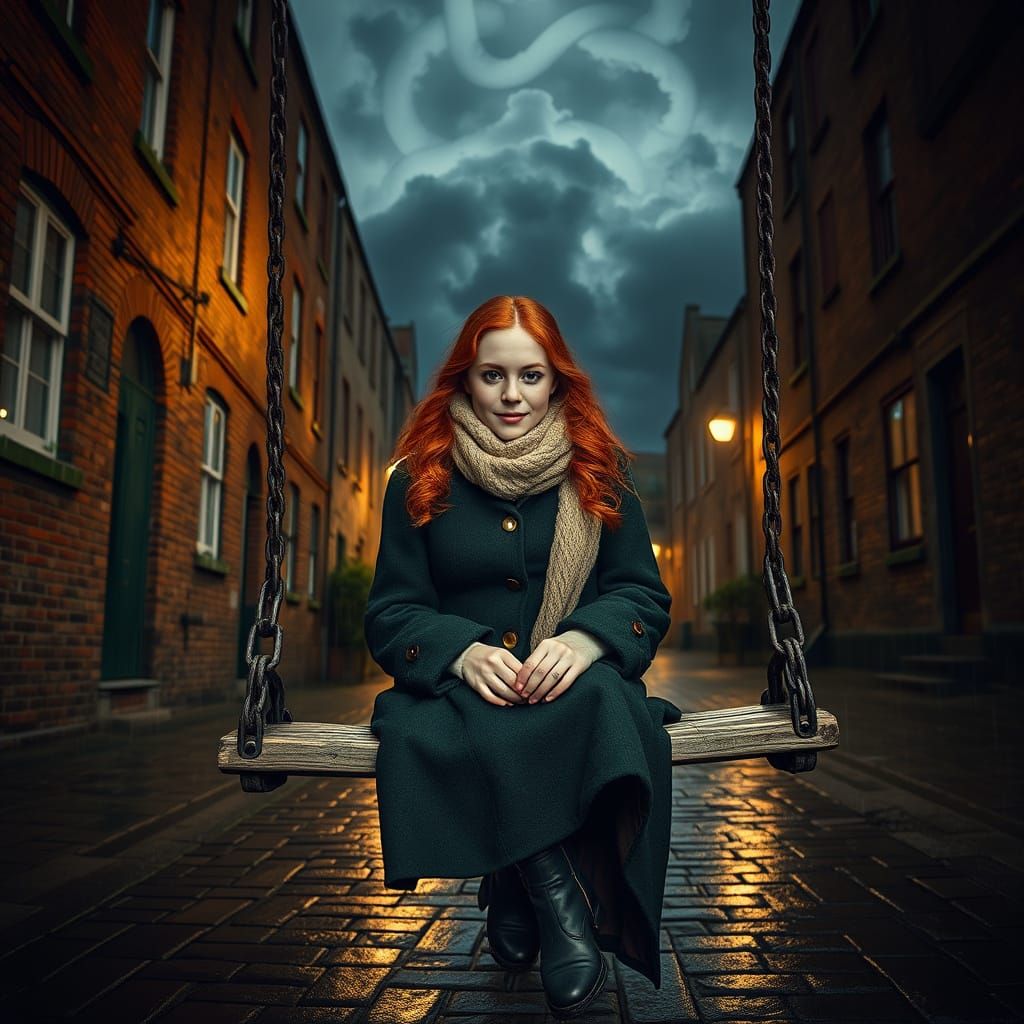 Dublin Alley Park at Twilight