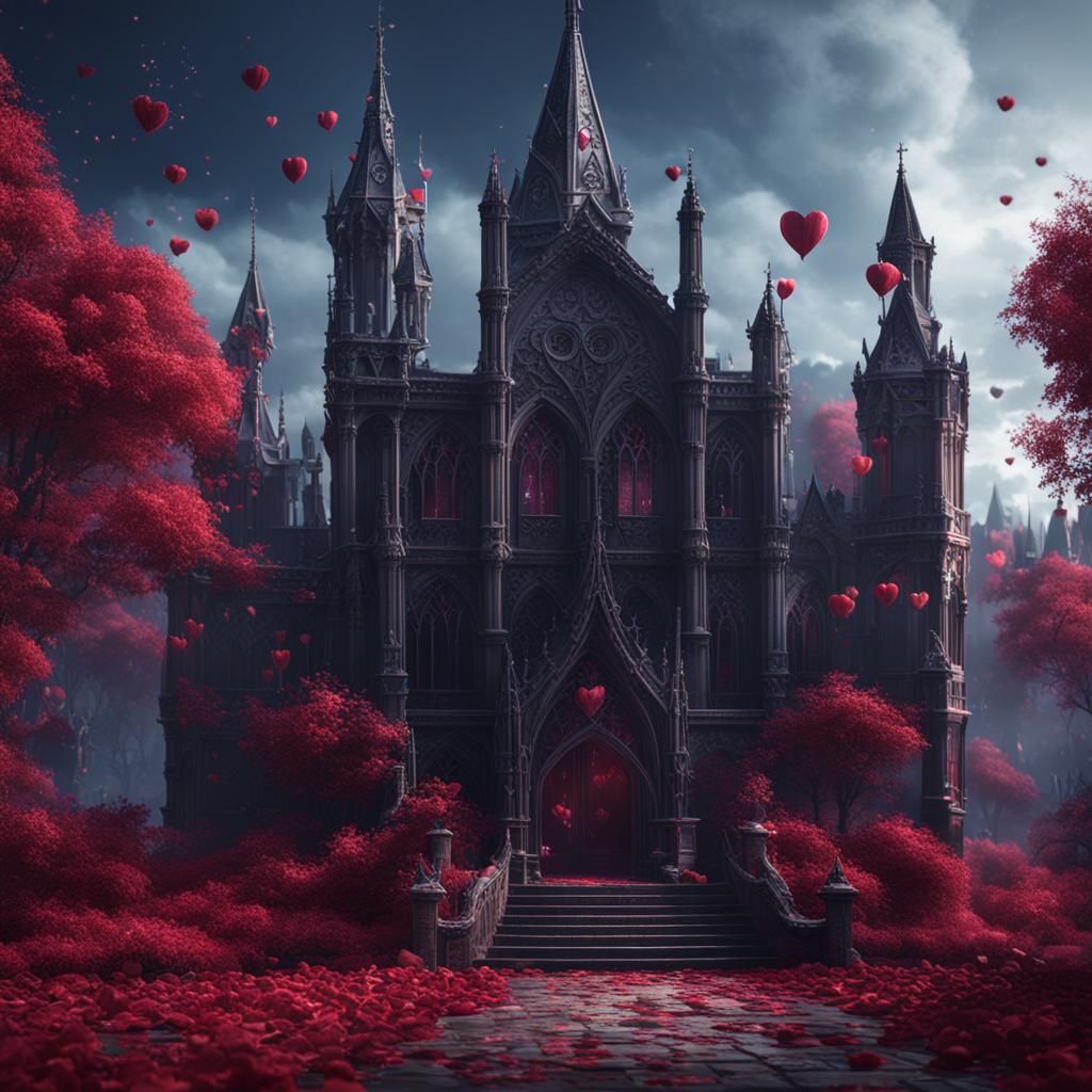 Gothic Valentine's Day Fantasy Concept Art