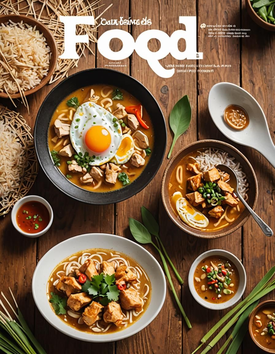 Food magazine cover.