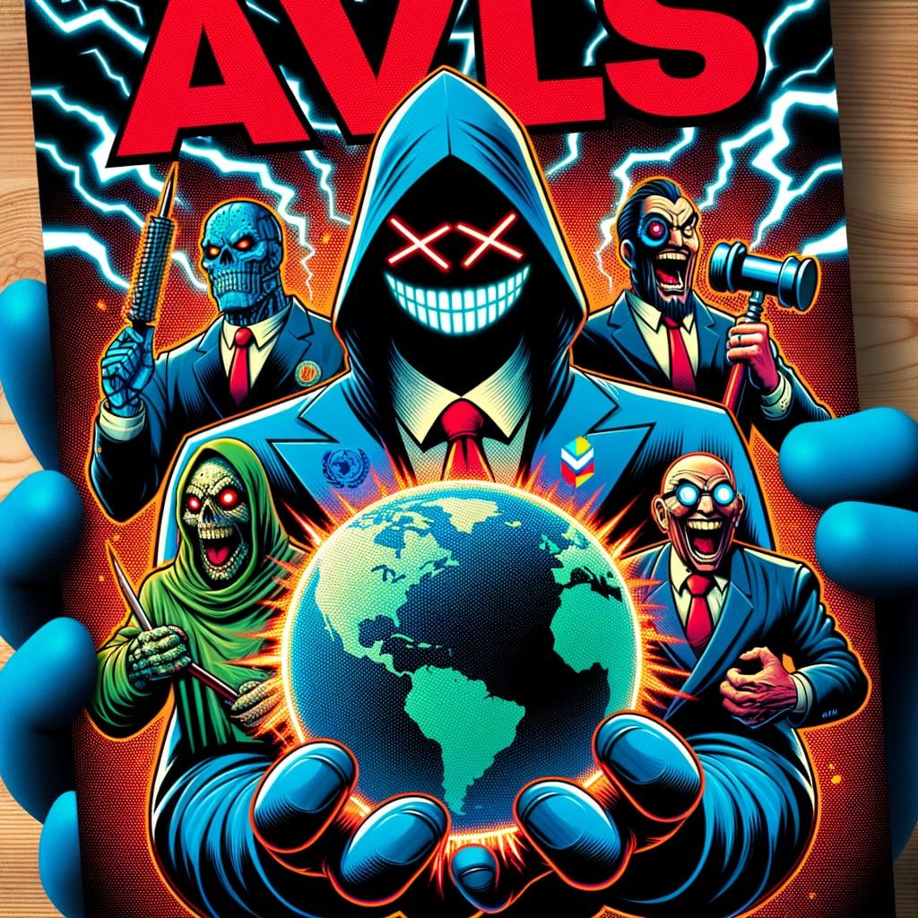 Edgy Comic Book Cover: Axis of Evil