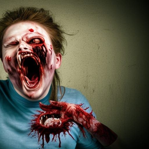 Zombie Cannibalism: Undead Feast on the Toilet