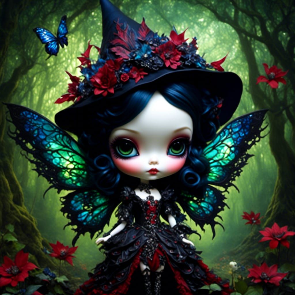 Red Wizard Portrait in Jasmine Becket-Griffith Style