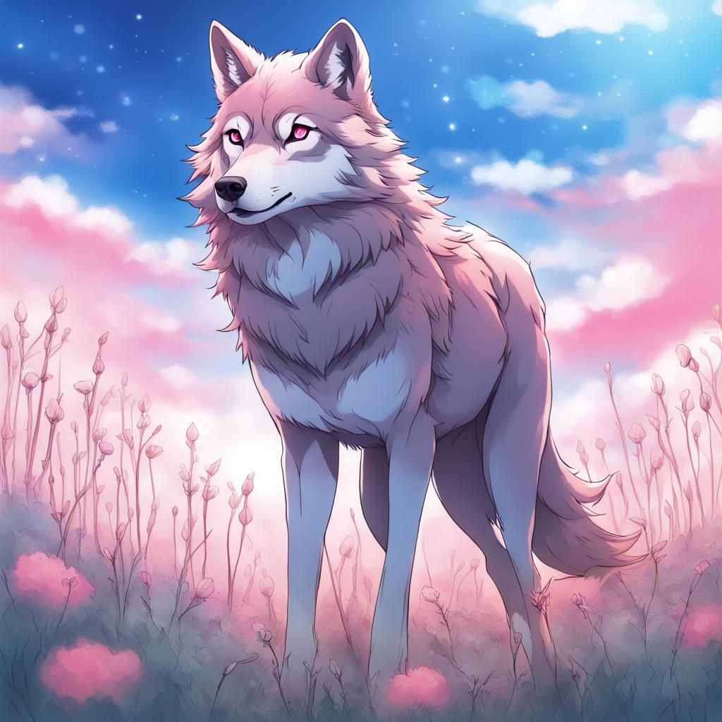 Wolf in Mushroom Field: Anime Key Visual