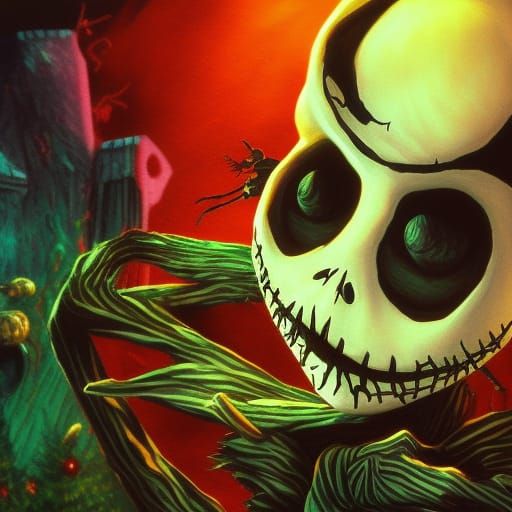 Nightmare Before Christmas Hyperrealistic Concept Art