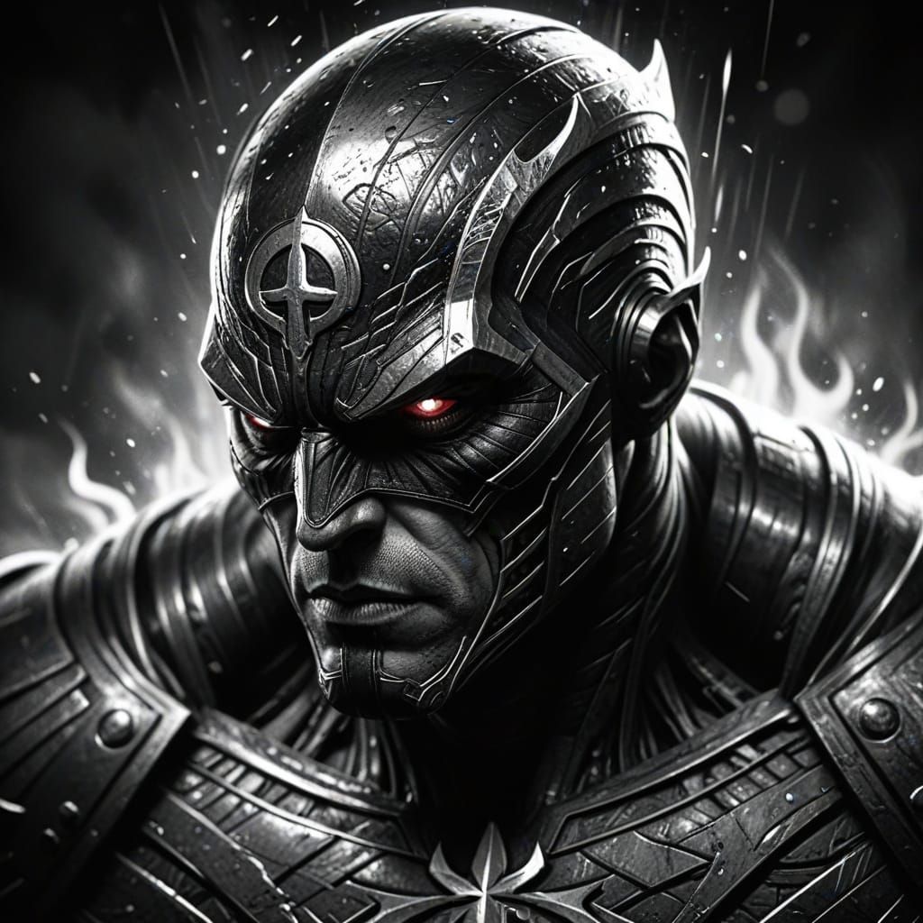 Comic Book Character Brought to Life in Pencil