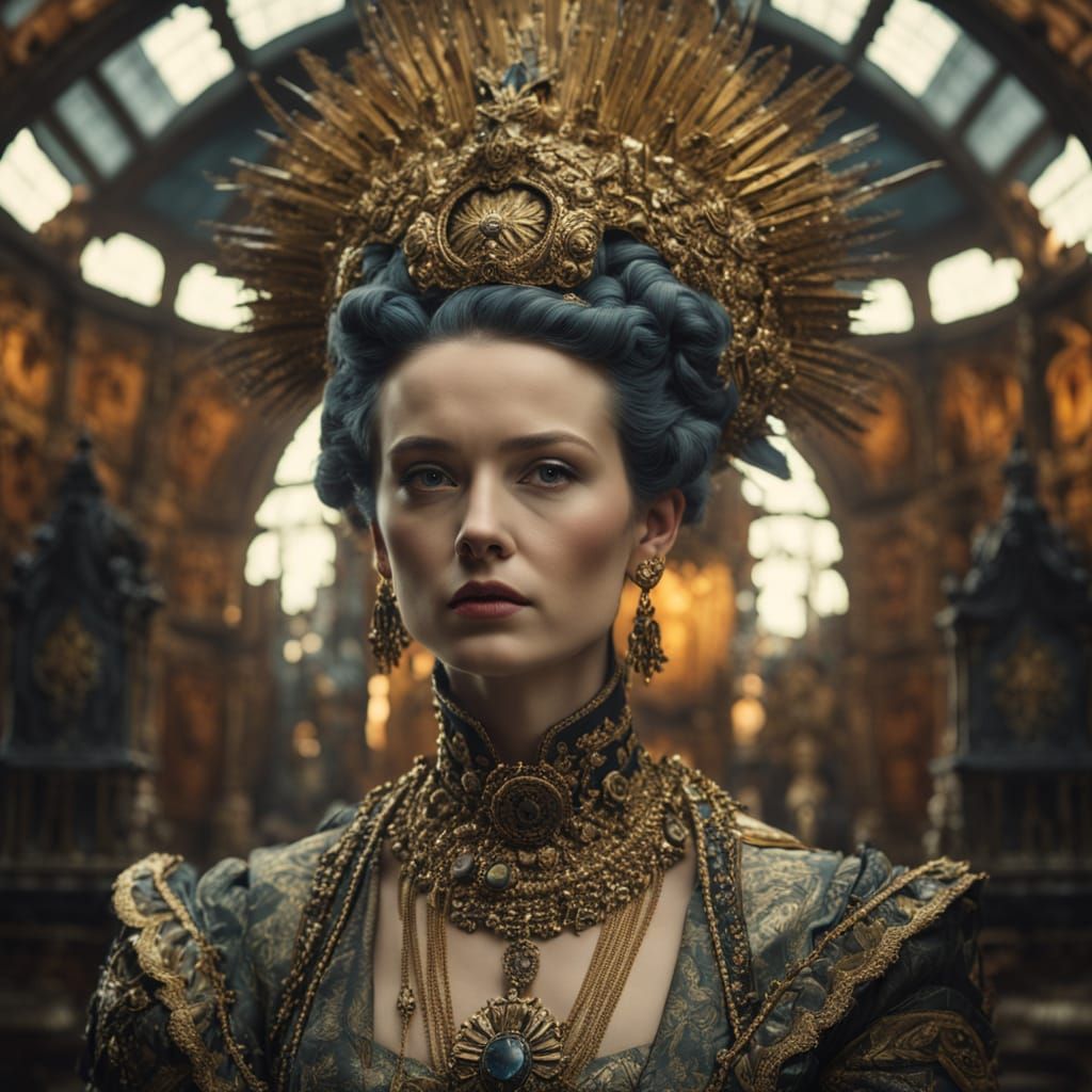 Catherine the Great in Dystopian Sci-Fi Universe